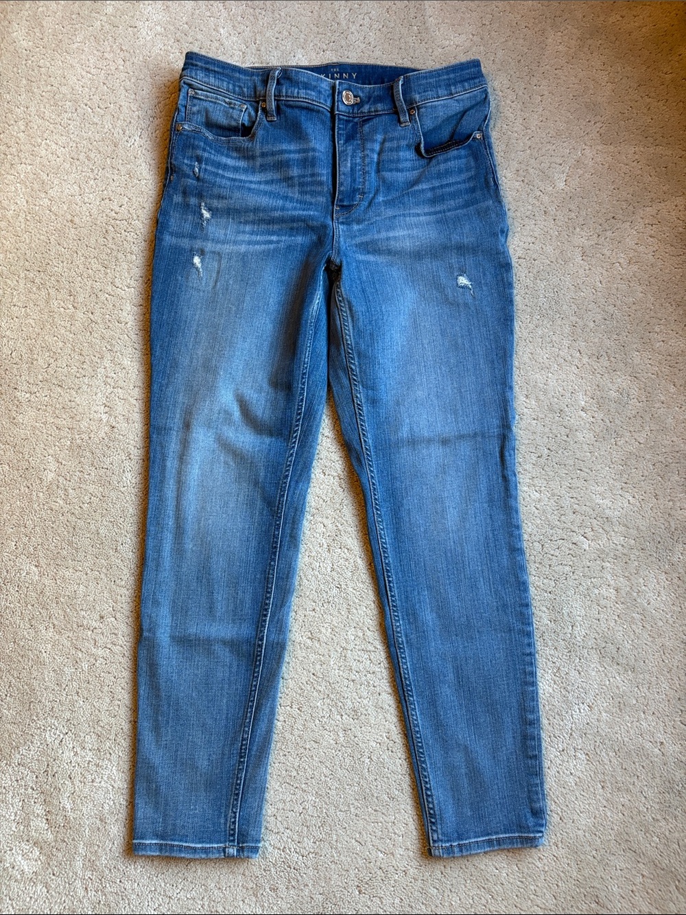 White House Black Market Women's Skinny Jeans in Medium Blue Wash